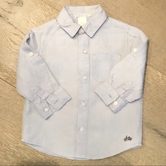 JANIE & JACK 12-18m Boys Bundle Button Up & Shorts - Picture 2 of 10